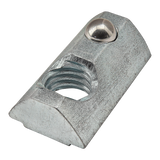 13034 - M8 Self-Aligning Roll-in T-Nut with Ball Spring