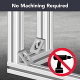 4132 -10 Series 2 Hole - Gusseted Inside Corner Bracket