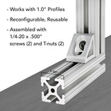 4132 -10 Series 2 Hole - Gusseted Inside Corner Bracket