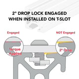 1003-S - 1.00” X 1.00” Smooth Surface T-Slotted Profile - Three Adjacent Open T-Slots