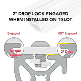 1012-S - 1.00” X 1.00” Smooth Surface Quarter Round T-Slotted Profile - Two Open T-Slots