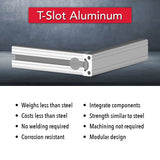 1050 - 1.00” X 0.50” T-Slotted Profile - Single Open T-Slot