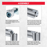 40-3897 - 40 Series M8 Standard Anchor Fastener Assembly
