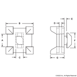 12316 - 15 Series Cable Tie Mounting Block