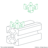 12316 - 15 Series Cable Tie Mounting Block