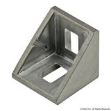 14059 - 10, 20, & 25 Series 2 Hole - 18mm Slotted Inside Corner Bracket with Dual Support