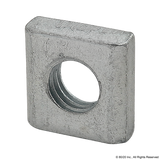 14122 - Threaded Plate  9 X 9 X 3 M5 Clear Zinc
