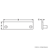2036 - End Cap for 1575 with Molded Push-In Stem