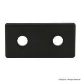 2045 - Plain 1530 / 1530-Lite End Cap Black With Push-Ins