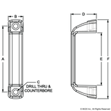 2062 - 10 Series Plastic Door Handle