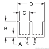 2211 - 10 Series Upper Door Slide Track