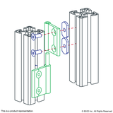2325 - 10 & 25 Series 4 Hole - Concealed Hinge