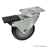 2333 - Deluxe Flange Mount Swivel Caster: 4.00" with Brake