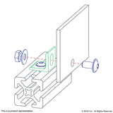 2428 - 10 Series Panel Mount Bracket