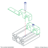 2510 - 10 & 15 Series Double Cable & Tube Clamp