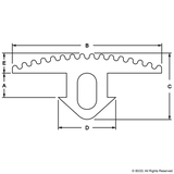 2828 - 10 Series Tread Strip by the ft