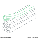 2829 - 15 & 40 Series Rubber Door Seal (sold by the ft)