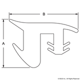 2876 - 15 S RUBBER T-SLOT COVER