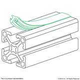 2876 - 15 S RUBBER T-SLOT COVER