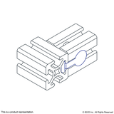 3085 - 10 Series 10-32 Double Anchor Slide-in T-Nut