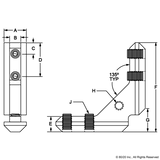 3364 - 15 Series 90 Degree Inside Corner Connector