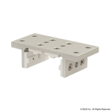 6423 - 10 Series 4 Slot Mount - Double Flange Short Standard Linear Bearing w/ Brake Holes