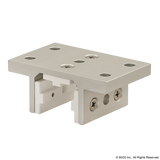 6425 - 10 Series 3 Slot Mount - Double Flange Short Standard Linear Bearing w/ Brake Holes