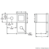 9242 - 90 Degree Corner Base Connector