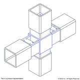 9260 - 4 Way Cross Connector *20% OFF AT CHECKOUT*