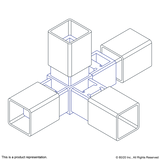 9270 - 4 Way Corner Connector