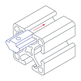 13053 - M8 Self-Aligning Slide-in T-Nut with Ball Spring