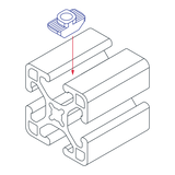 14164 - 10 & 25 Series M4 Standard Drop-in T-Nut