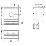 2489 - 10 Series Drop In Panel Bracket