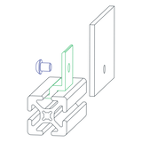 2489 - 10 Series Drop In Panel Bracket