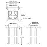 Robot Pedestal Static Kit w/ Mount Plate - 600mm