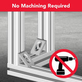 4332 - 15 Series 2 Hole - Gusseted Inside Corner Bracket