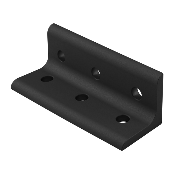 4415-Black 15 Series 6 Hole - Wide 3x3 Inside Corner Bracket