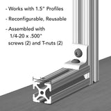 4265 - 10 Series 2 Hole - Slotted Inside Corner Bracket