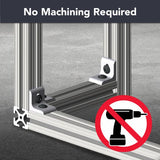 4295 - 15 Series & Ready Tube 2 Hole - Slotted Inside Corner Bracket