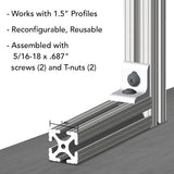 4295 - 15 Series & Ready Tube 2 Hole - Slotted Inside Corner Bracket