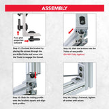 4376 - 15 Series & Ready Tube 3 Hole - Inside Corner Bracket