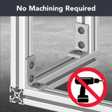 4376 - 15 Series & Ready Tube 3 Hole - Inside Corner Bracket