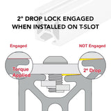 1004-S - 1.00” X 1.00” Smooth Surface T-Slotted Profile - Two Opposite Open T-Slots