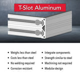2012 - 2.00” X .50” T-Slotted Profile - Two Adjacent Open T-Slots