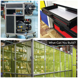40-4040-Lite- 40mm X 40mm Lite T-Slotted Profile - Four Open T-Slots