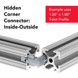 33460 - 10 Series Hidden Corner Connector: Inside-Outside
