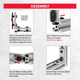 4115 - 10 Series 4 Hole - Tall Inside Corner Bracket