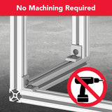 4119-BLACK - 10 Series 2 Hole - Inside Corner Bracket