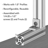 4119-BLACK - 10 Series 2 Hole - Inside Corner Bracket