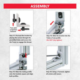4119 - 10 Series 2 Hole - Inside Corner Bracket